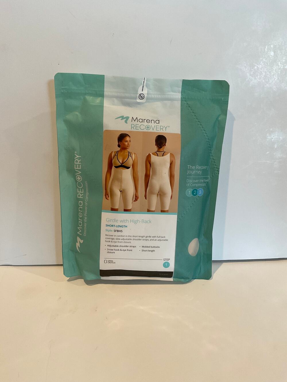 Marena Recovery Girdle with High Back Short Length SFBHS 2X LARGE Beige